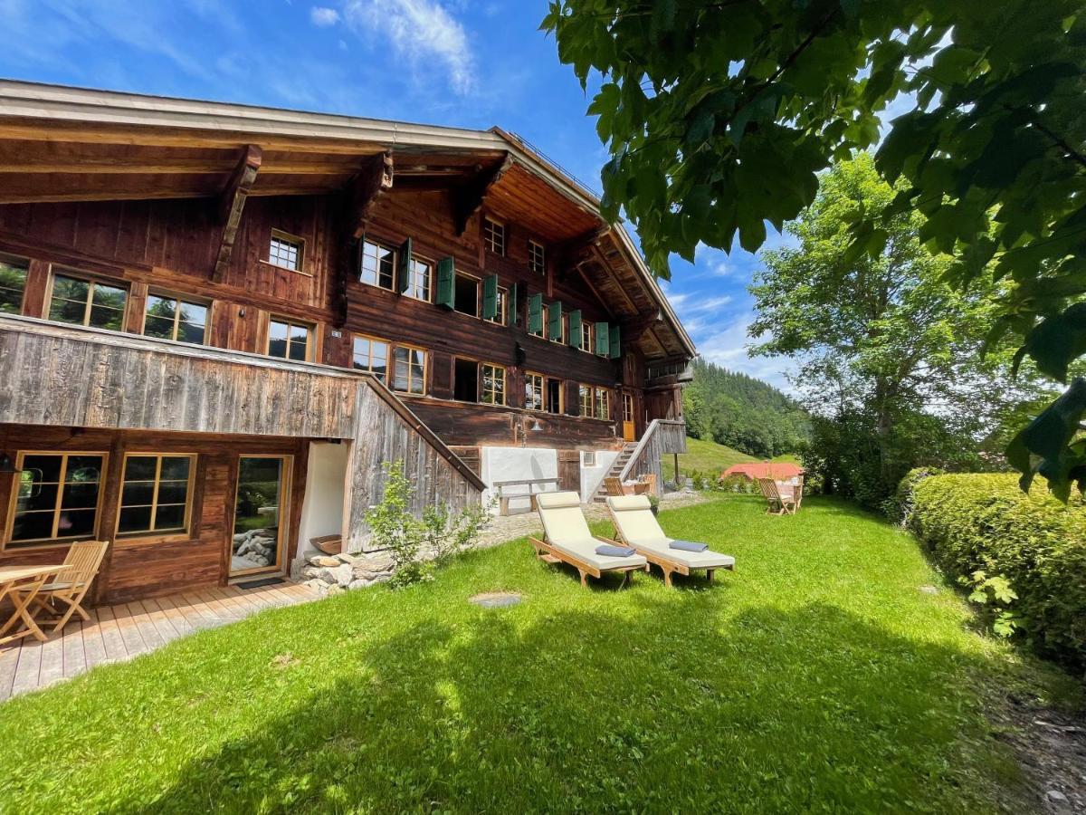 Gsteig Alpen Charme - Chalet D'Hotes Et Spa Bed & Breakfast エクステリア 写真