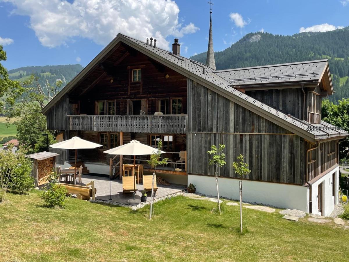 Gsteig Alpen Charme - Chalet D'Hotes Et Spa Bed & Breakfast エクステリア 写真