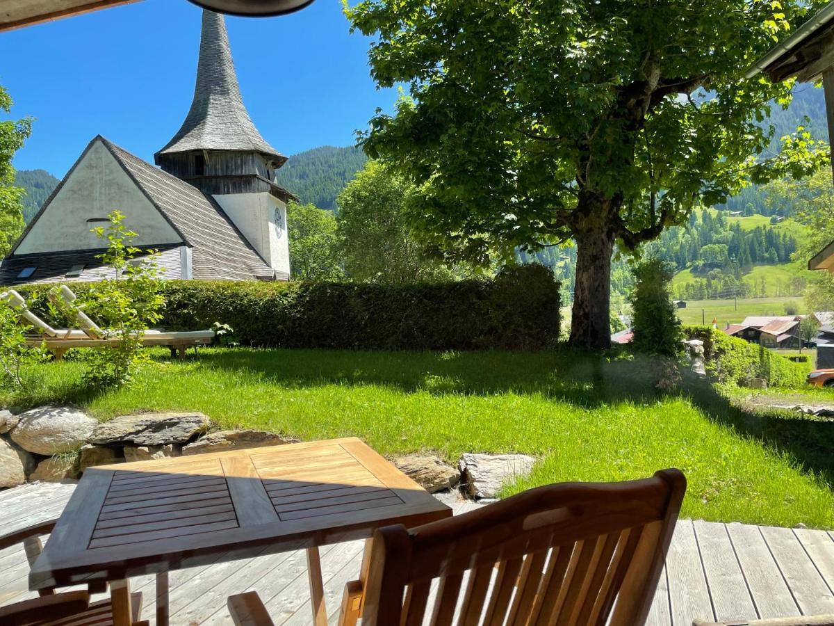 Gsteig Alpen Charme - Chalet D'Hotes Et Spa Bed & Breakfast エクステリア 写真